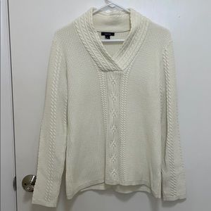 Cable knit sweater